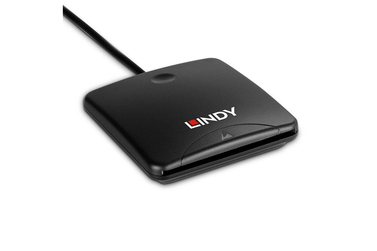 Lindy 43407 magnetische kaartlezer USB zwart-1