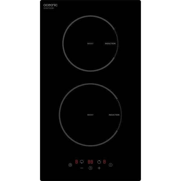 OCEANIC Domino Inductiekookplaat - 2 Kookzones - 3500W