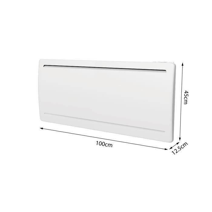 OCEANIC Rubis 2000W Keramische Droge Inertie Radiator - Gebogen Ontwerp - Wit - NF-2