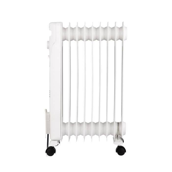OCEANIC Elektrische Oliegevulde Radiator - 2000 Watt - 3 Vermogeninstellingen - 9 Elementen - Draagbaar - Wit-4