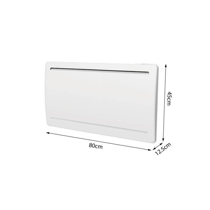OCEANIC Rubis 1500W Keramische Droge Inertie Radiator - Gebogen Ontwerp - Wit - NF-3