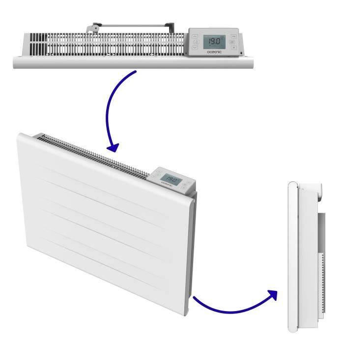 OCEANIC Vaste Elektrische Radiator - Dubbele Verwarmingskern - 1000W - Matte Wit-3