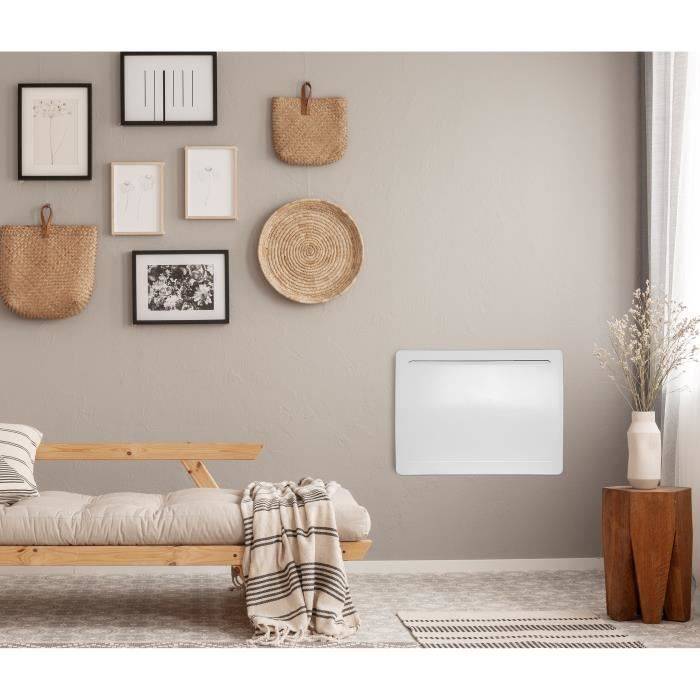 OCEANIC Rubis 1000W Keramische Droge Inertie Radiator - Gebogen Ontwerp - Wit - NF-0