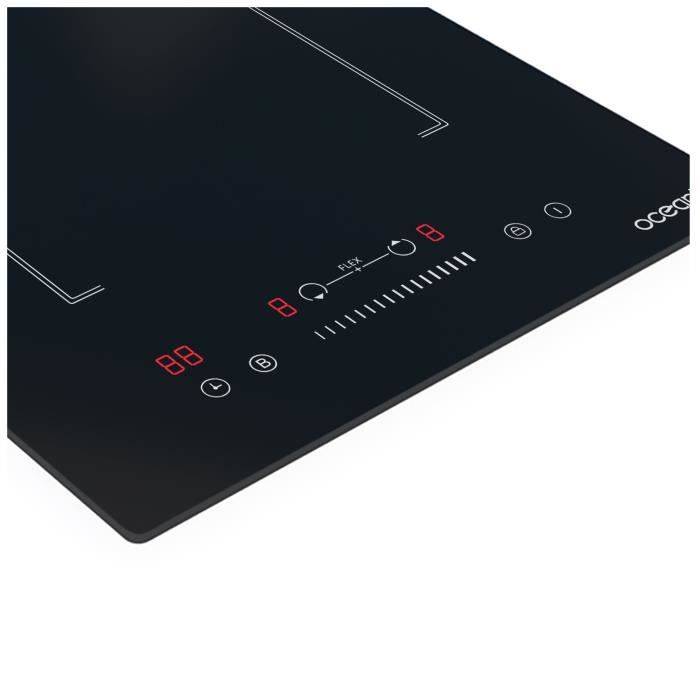 OCEANIC Inductiekookplaat - OCEATI2Z2BF - 2 Kookzones - 3600W - Zwart-1