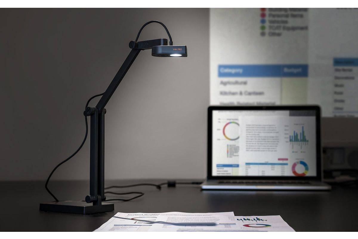 Ipevo DOK V4K Pro 120 USB Ultra HD 8MP Micro Lichtgrijs-2