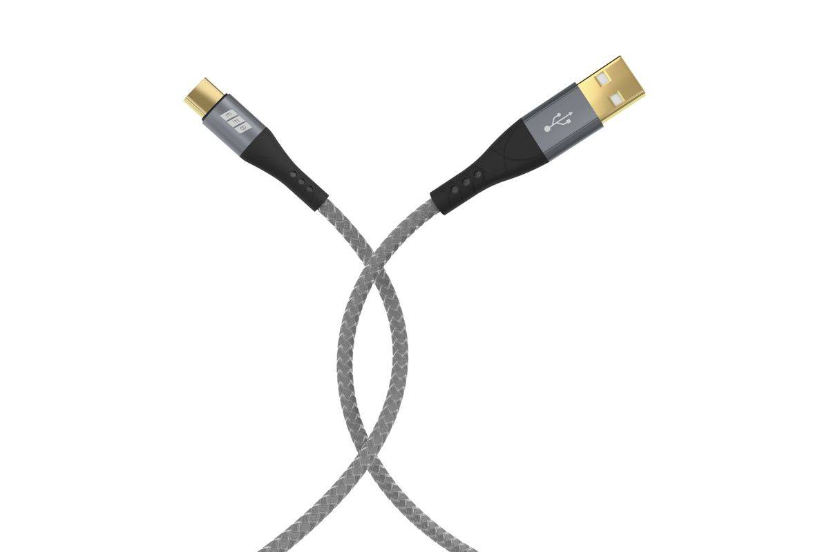 EFB Elektronik USB-AC-00007 USB-kabel USB 2.0 2 m USB A USB C Zwart, Grijs-1