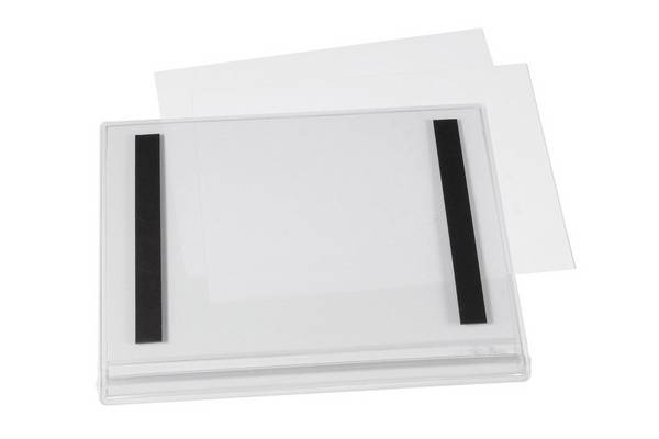 Duurzame, waterdichte posterhouders met magneet, A5-formaat, 5 stuks
