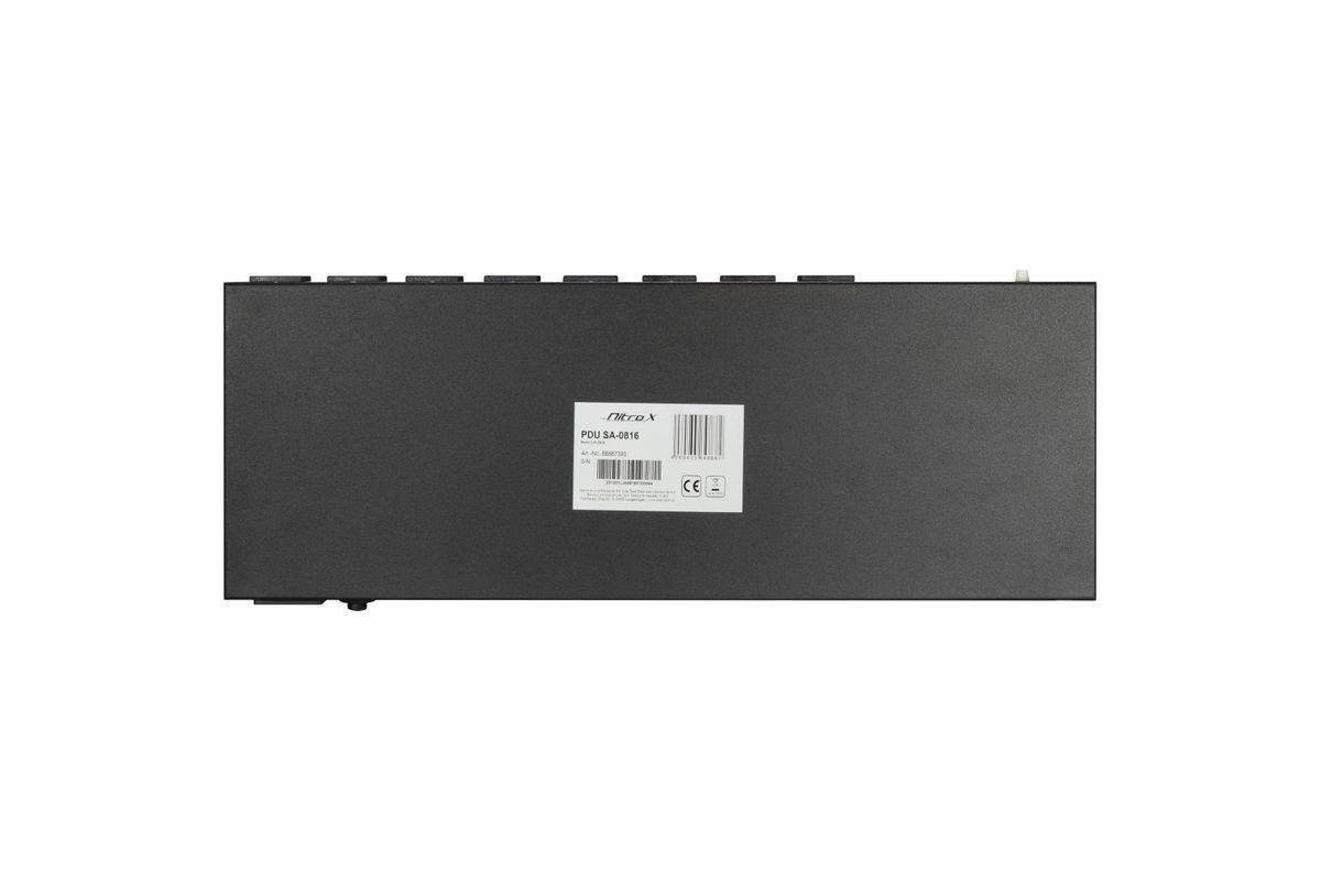 Inter-Tech PDU SA-0816 energieverdeler met 8 AC-uitgangen, zwart.-1