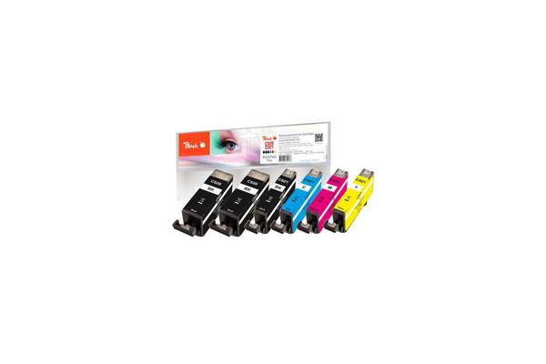 Peach 319177 (PI100-247) inktcartridge 6 stuk(s) Compatibel Hoog (XL) rendement Zwart, Cyaan, Magenta, Geel