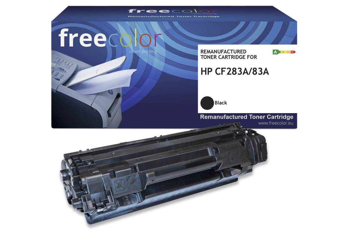 Freecolor toner HP 83A (CF283A) zwart, 3000 pagina's, gereviseerd-0