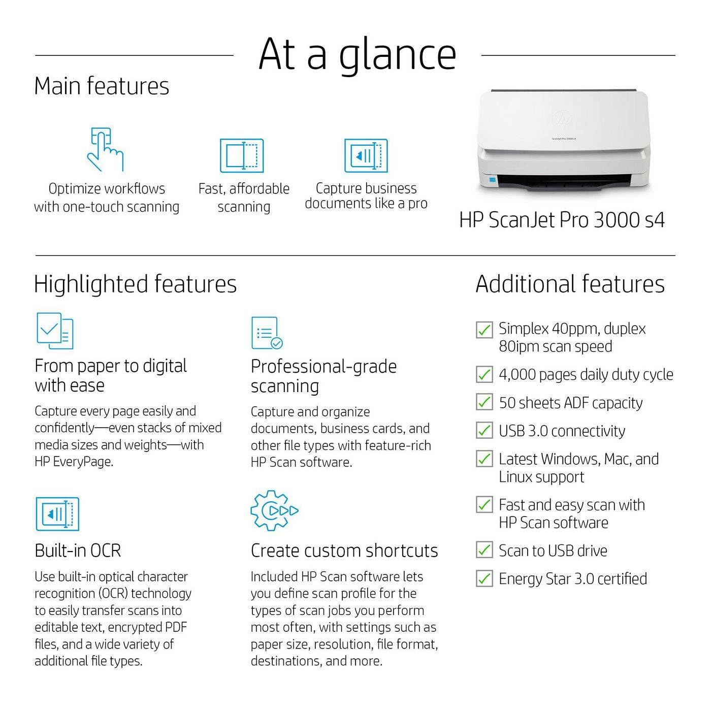 HP ScanJet Pro 3000 s4 Sheet-feed Scanner-2