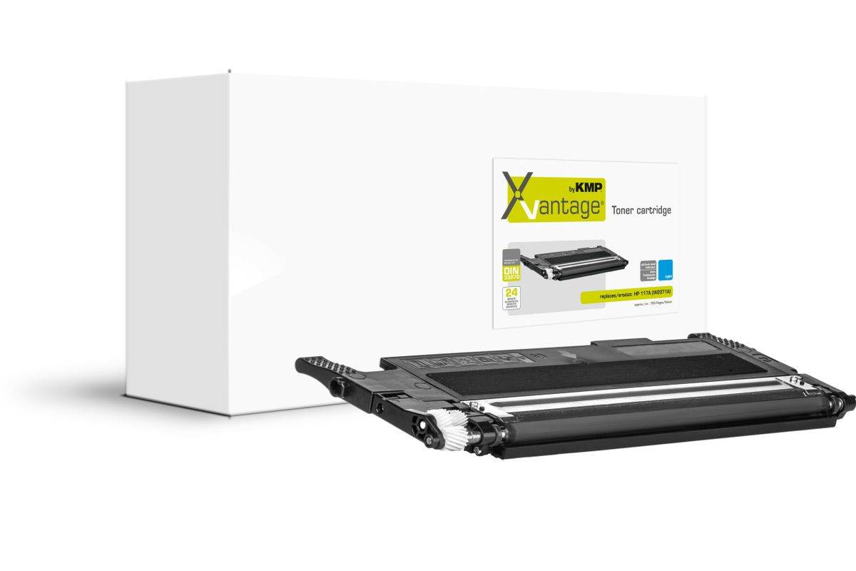 KMP XVantage toner HP117A (W2071A) 700 pagina's cyaan gereviseerd-0