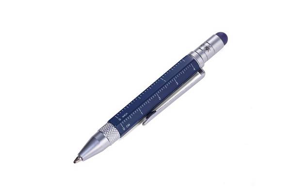 TROIKA Multitasking Balpen LILIPUT TOOL PEN blauw