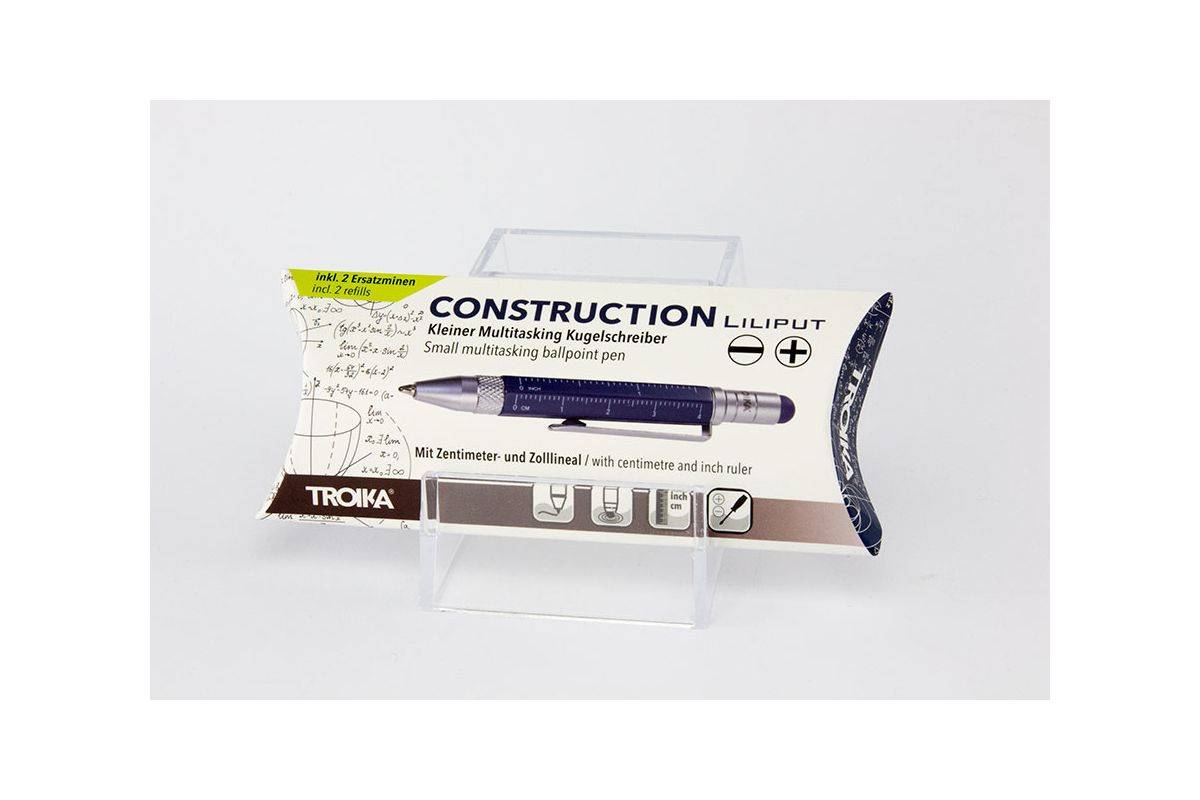TROIKA Multitasking Balpen LILIPUT TOOL PEN blauw-1