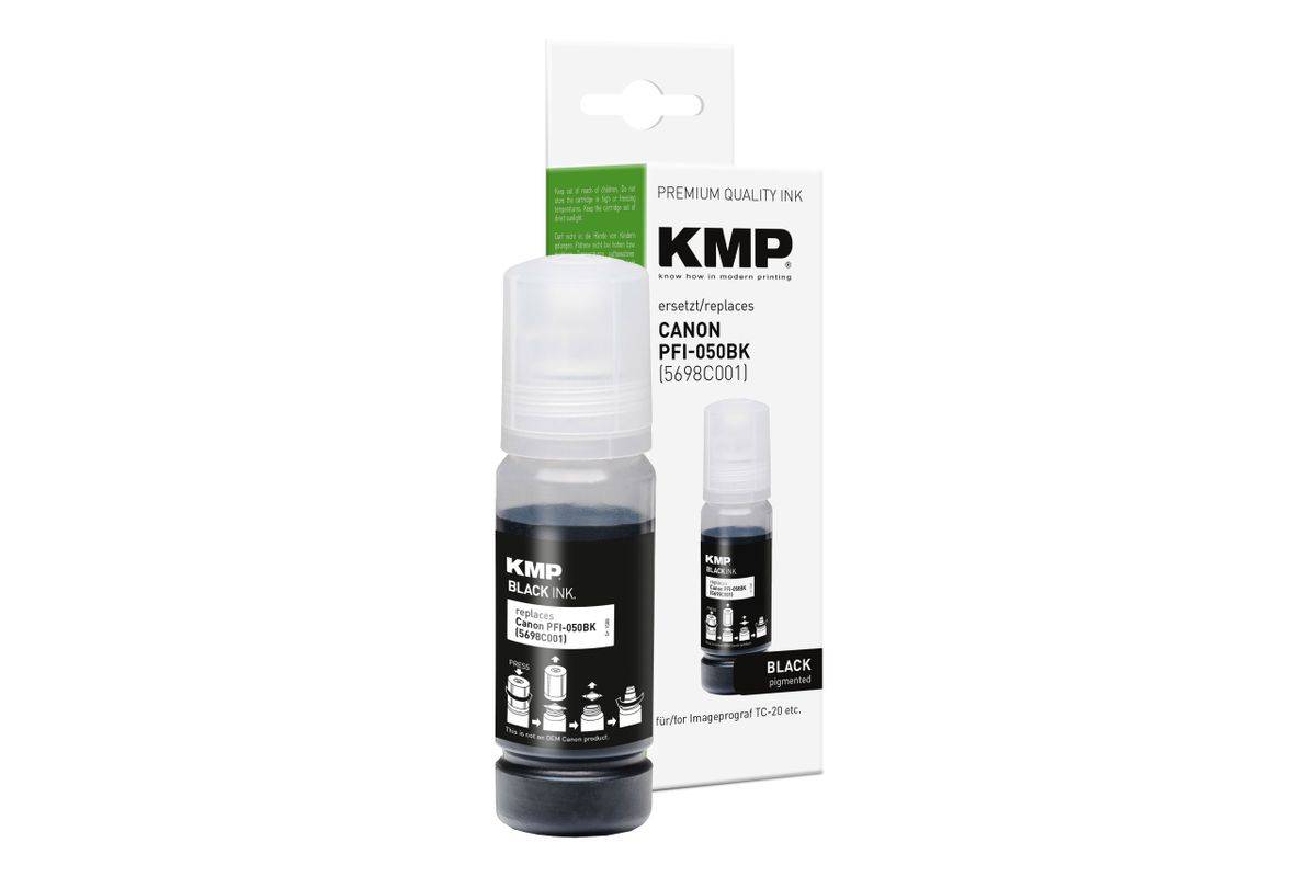 KMP cartridge Canon PFI050BK (5698C001) zwart compatibel-0