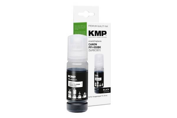 KMP cartridge Canon PFI050BK (5698C001) zwart compatibel