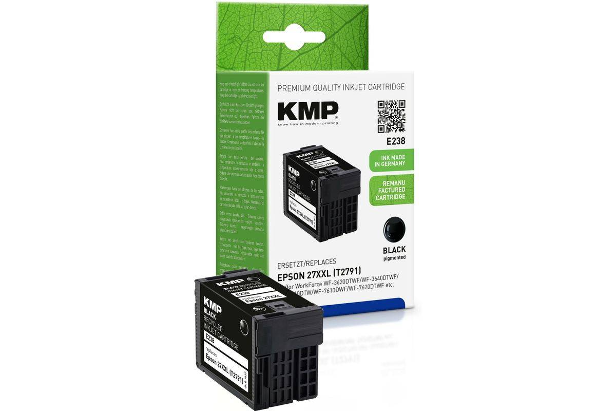 KMP cartridge Epson T2791 zwart pigment 2200 p. E186 gereviseerd-0