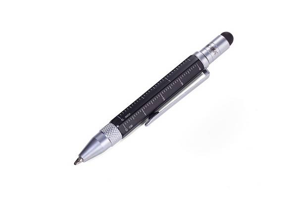 TROIKA Multitasking Balpen LILIPUT TOOL PEN zwart