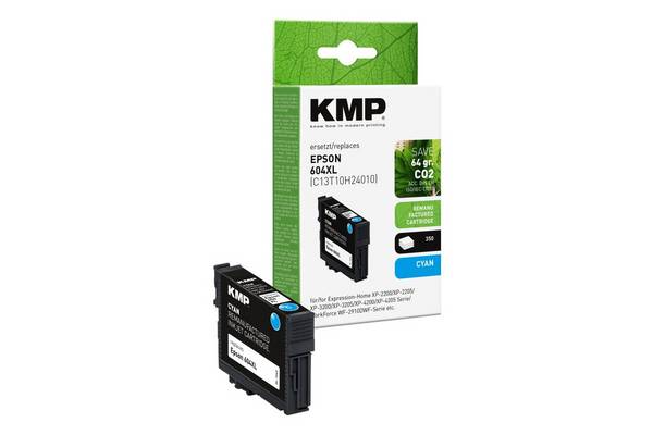 KMP cartridge Epson 604XL (T10H2) cyaan 350 S. 5ml gereviseerd