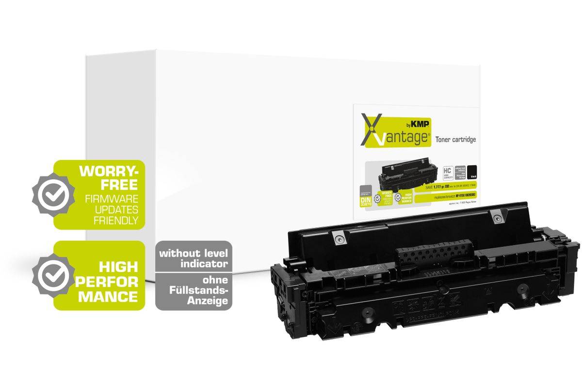 KMP XVantage toner HP415A (W2030X) 7500 pagina's zwart gereviseerd-0