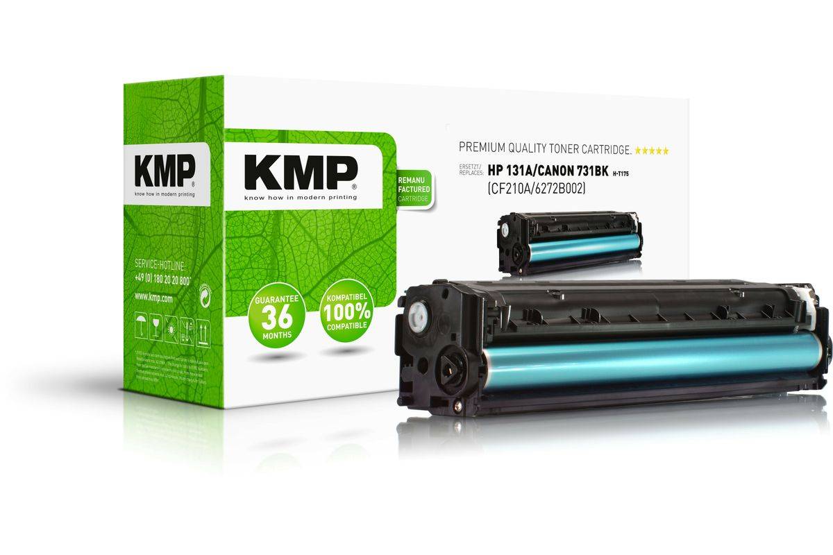 KMP Toner HP CF210A zwart 1600 S. H-T175 gereviseerd-0