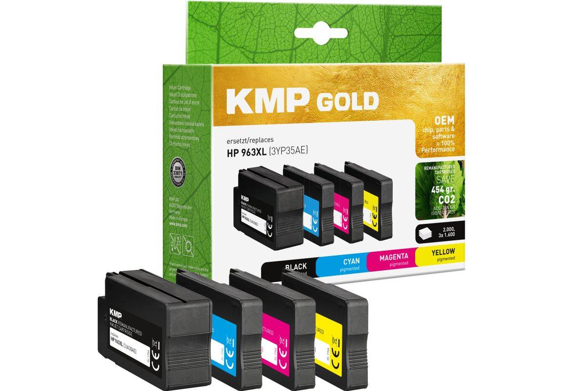 KMP 1766,6005 inktcartridge 4 stuk(s) Compatibel Hoog (XL) rendement Zwart, Cyaan, Magenta, Geel-0
