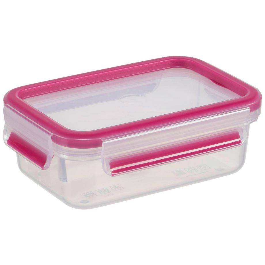 Emsa Food Clip&Close 515582 transp./roze 0,55l 3-dlg set-1