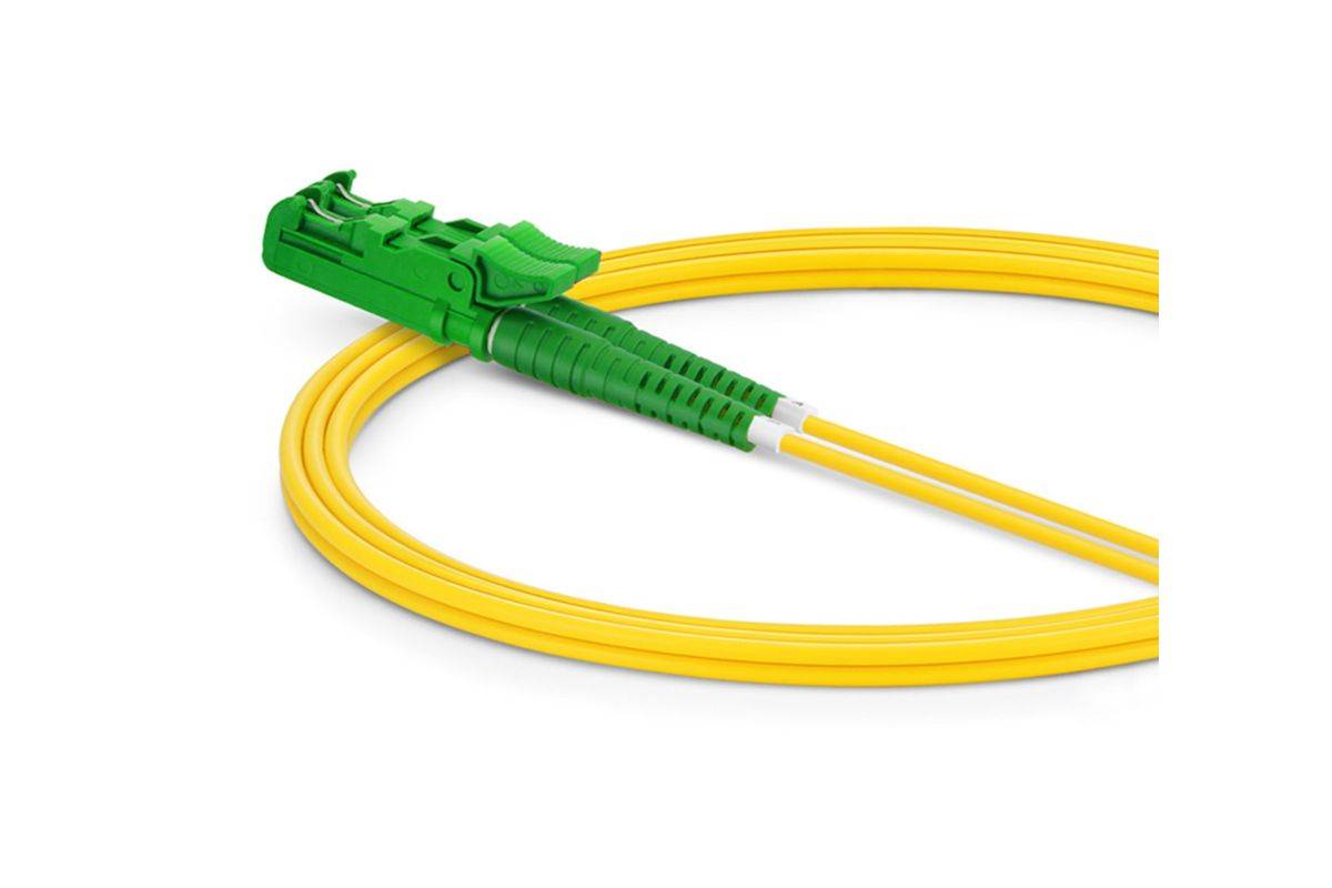 Equip patchkabel E2000/APC->LC/APC 5,00 m SM Duplex OS2 geel-1