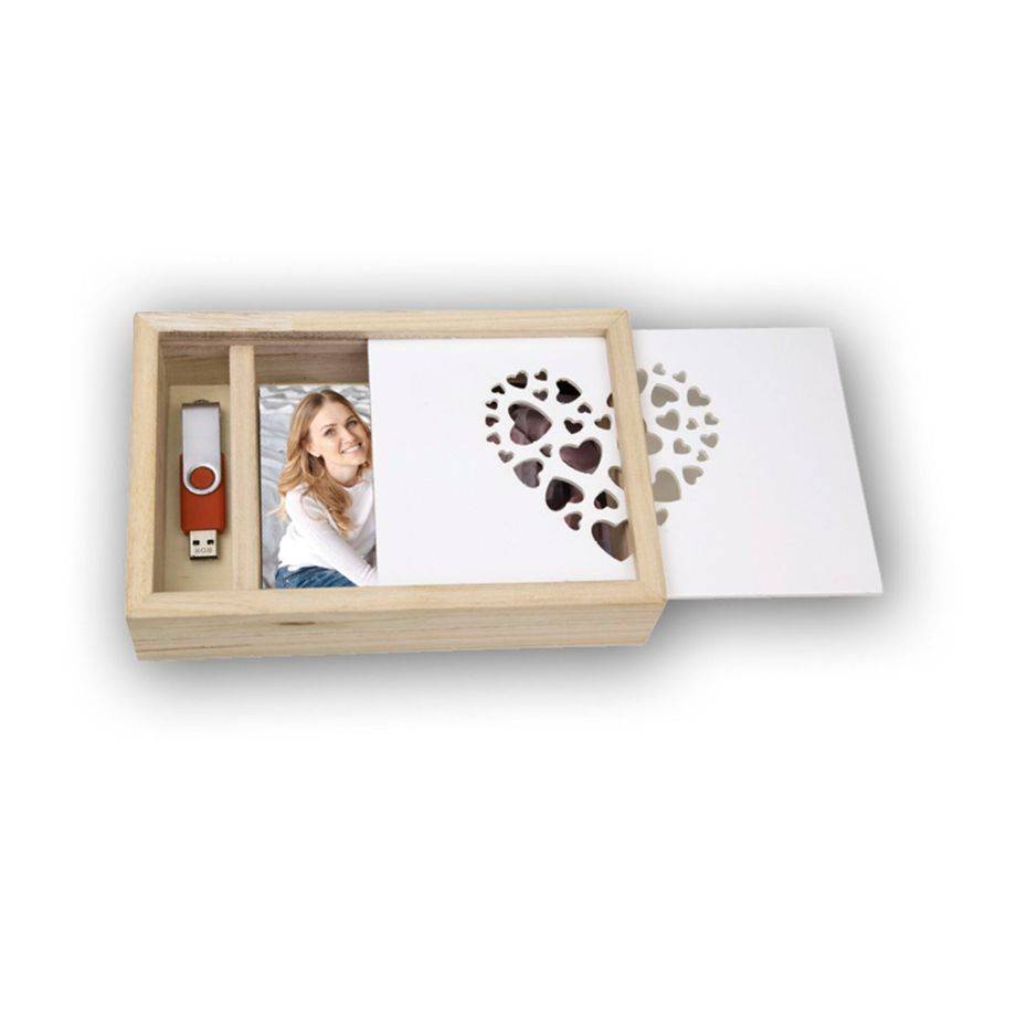 ZEP Love Box USB 10x15 hout voor foto's en stick CZ1246-1