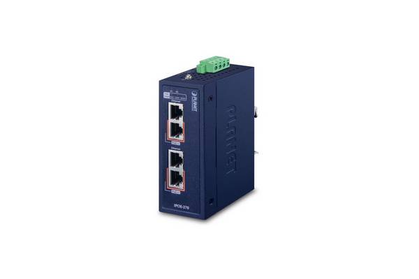 PLANET IPOE-270 netwerkswitch Power over Ethernet (PoE) blauw