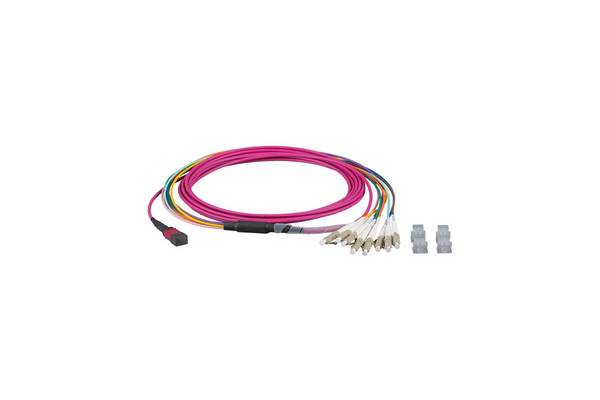 EFB Elektronik MTPF08LCOM4-3 InfiniBand- en glasvezelkabel 3 m MTP LC Violet