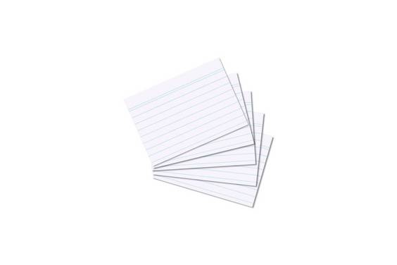 Herlitz indexkaarten A8, 100 stuks, wit, geseald
