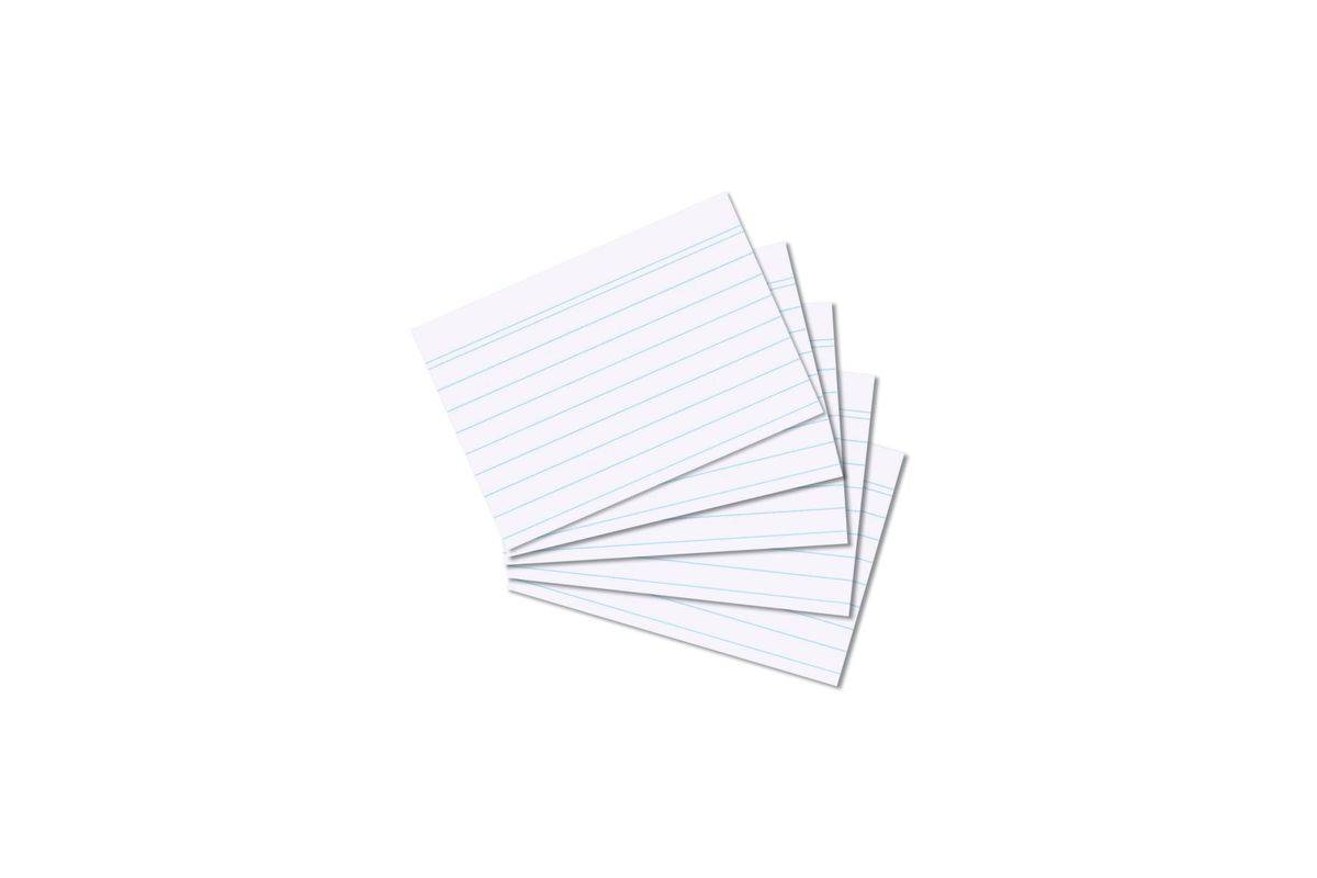 Herlitz indexkaarten A8, 100 stuks, wit, geseald-0