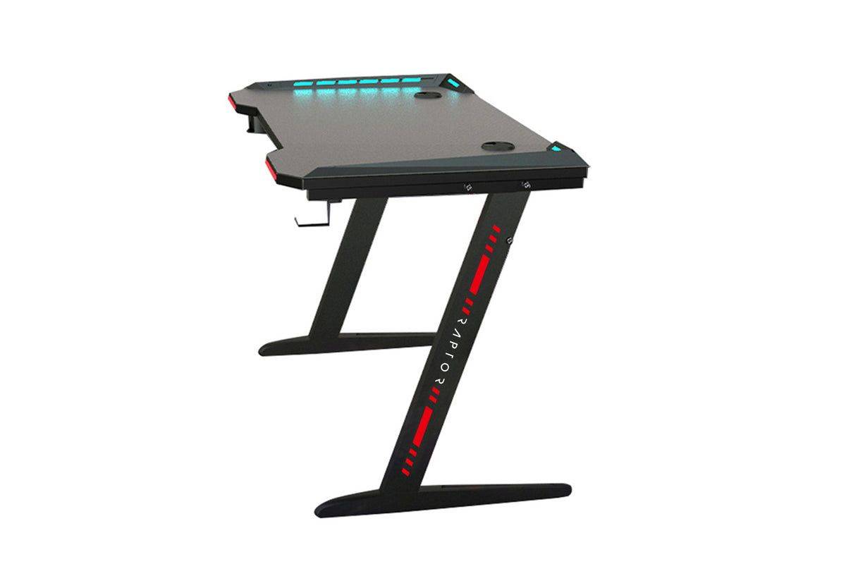 Raptor Gaming Desk GT100 120x60cm RGB zwart-1