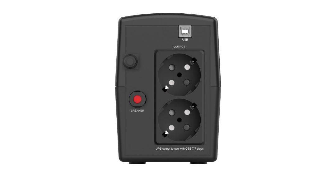 Infosec UPS Line Interactive 700 VA - 2 prijzen FR / SCHUKO - 2 jaar garantie-2
