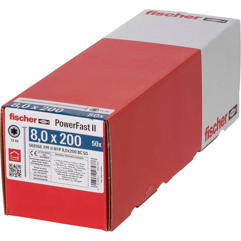 Fischer PowerFast II 8.0x200 TK TX TG blvz 50-3