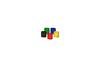 MediaRange MRCS302 kabelbinders Haak & lus kabelbinders Nylon Zwart, Blauw, Groen, Rood, Geel 5 stuks