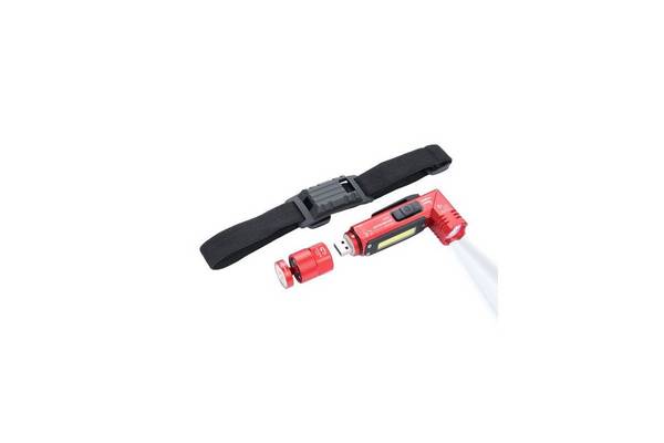 TROIKA ECO Glow Stick Rood Handzaklamp + hoofdbandzaklamp COB LED
