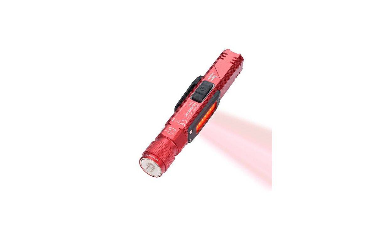 TROIKA ECO Glow Stick Rood Handzaklamp + hoofdbandzaklamp COB LED-2