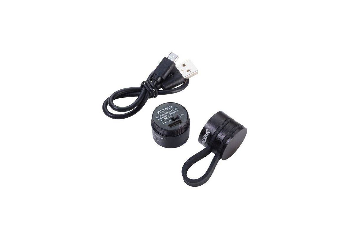 TROIKA ECO RUN Zwarte Zaklamp met magnetische bevestiging SMD LED-2