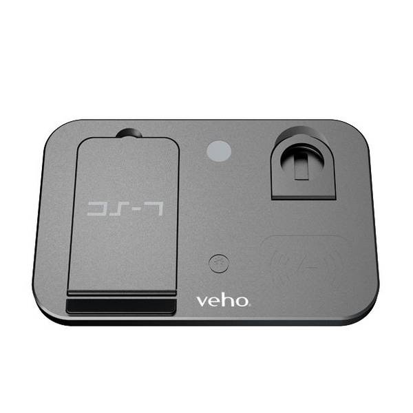Het Veho DS-7 Qi draadloos universeel multi-laadstation heeft een compact, opvouwbaar ontwerp.