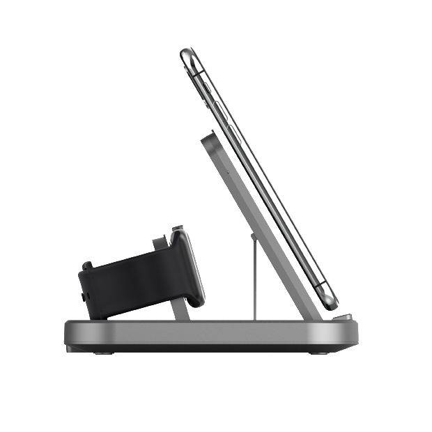 Het Veho DS-7 Qi draadloos universeel multi-laadstation heeft een compact, opvouwbaar ontwerp.-1
