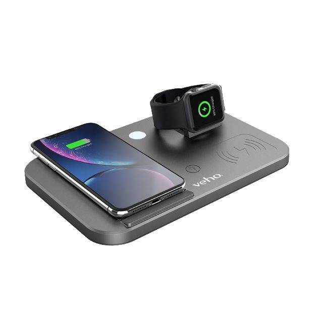 Het Veho DS-7 Qi draadloos universeel multi-laadstation heeft een compact, opvouwbaar ontwerp.-2