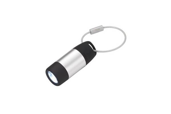 TROIKA ECO CHARGE Zwart, Grijs Sleutelhanger-zaklamp LED