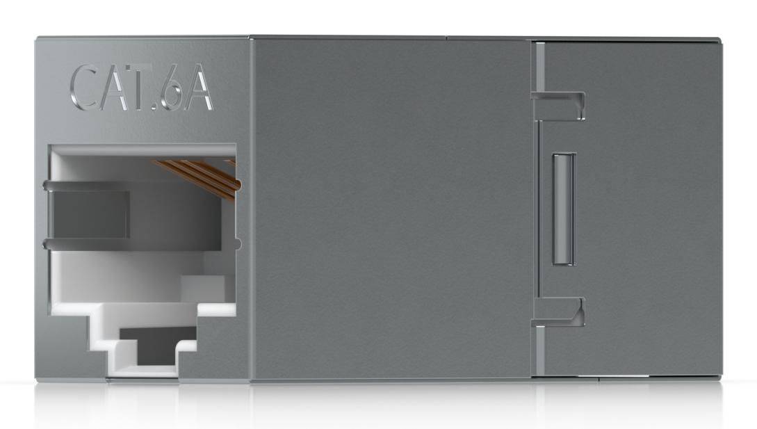 Ubiquiti RJ45 inline koppeling voor binnengebruik, 10 stuks, Cat6A, roestvrij staal, 16 x 16 x 31 mm-3
