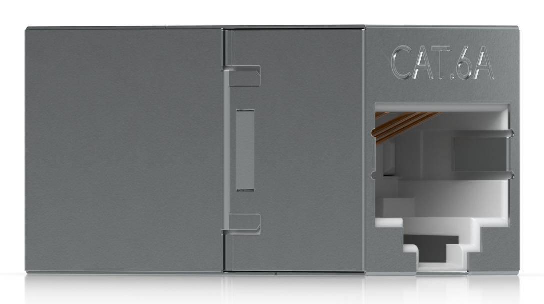 Ubiquiti RJ45 inline koppeling voor binnengebruik, 10 stuks, Cat6A, roestvrij staal, 16 x 16 x 31 mm-4
