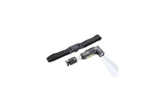 TROIKA ECO GlowLight Zwart Handzaklamp + hoofdbandzaklamp COB LED