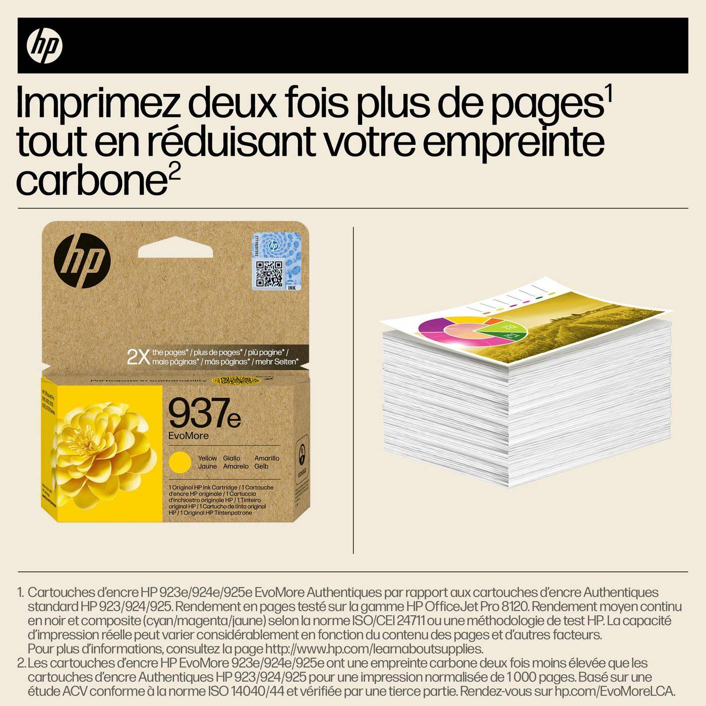 Symboolafbeelding voor HP 937e EvoMore originele gele inktcartridge