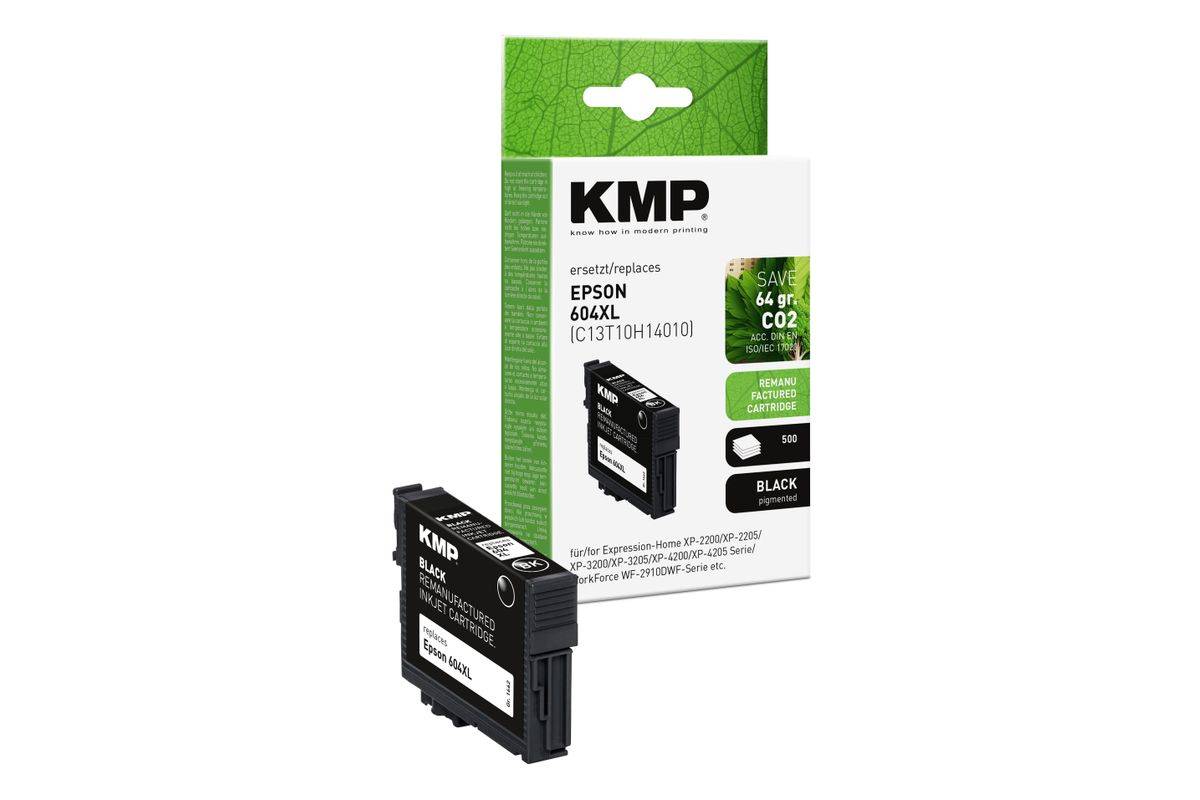 KMP cartridge Epson 604XL (T10H1) zwart 500 p. 10ml gereviseerd-0