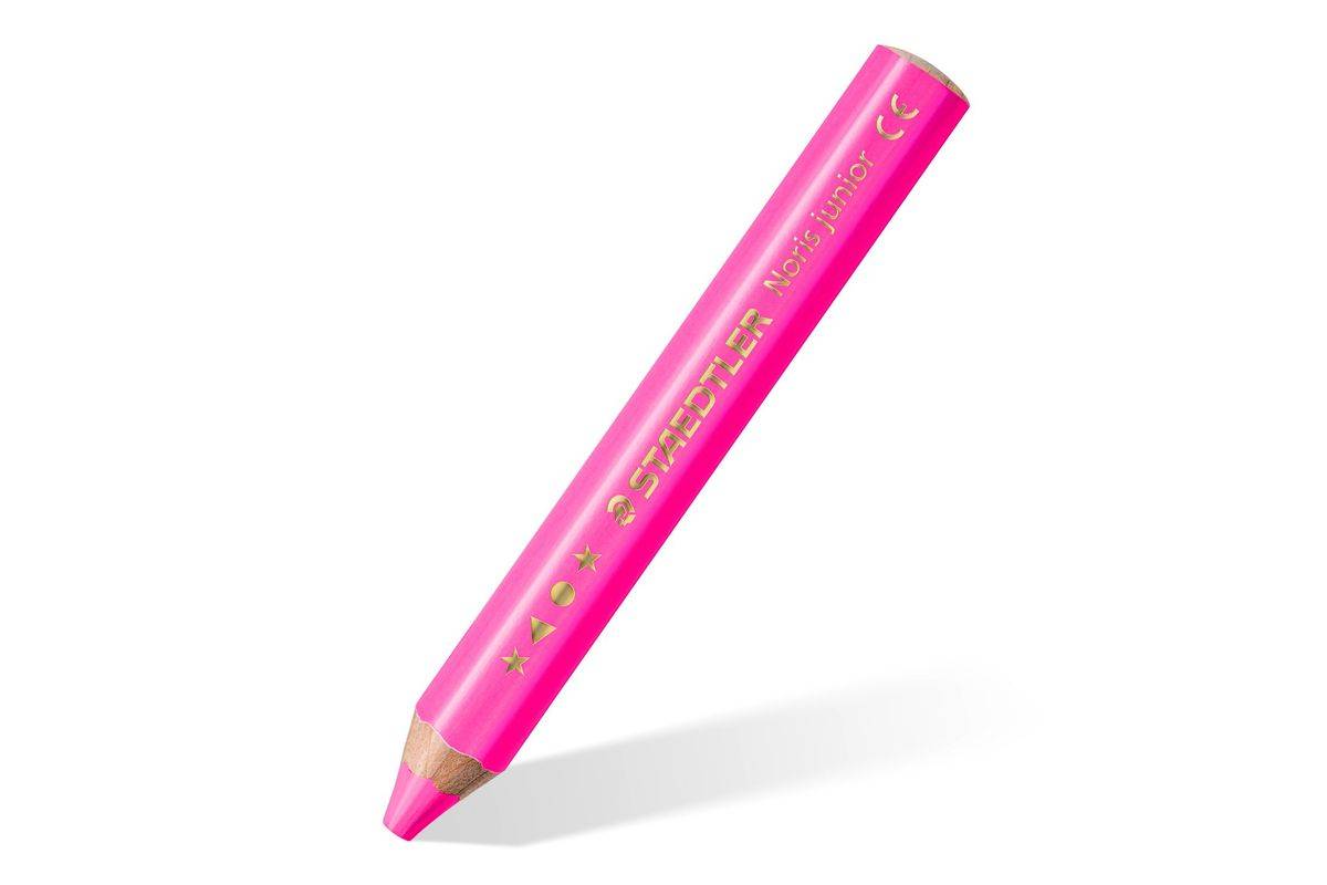 STAEDTLER Noris junior neonkleurige kleurpotloden, 4 kleuren + puntenslijper-2